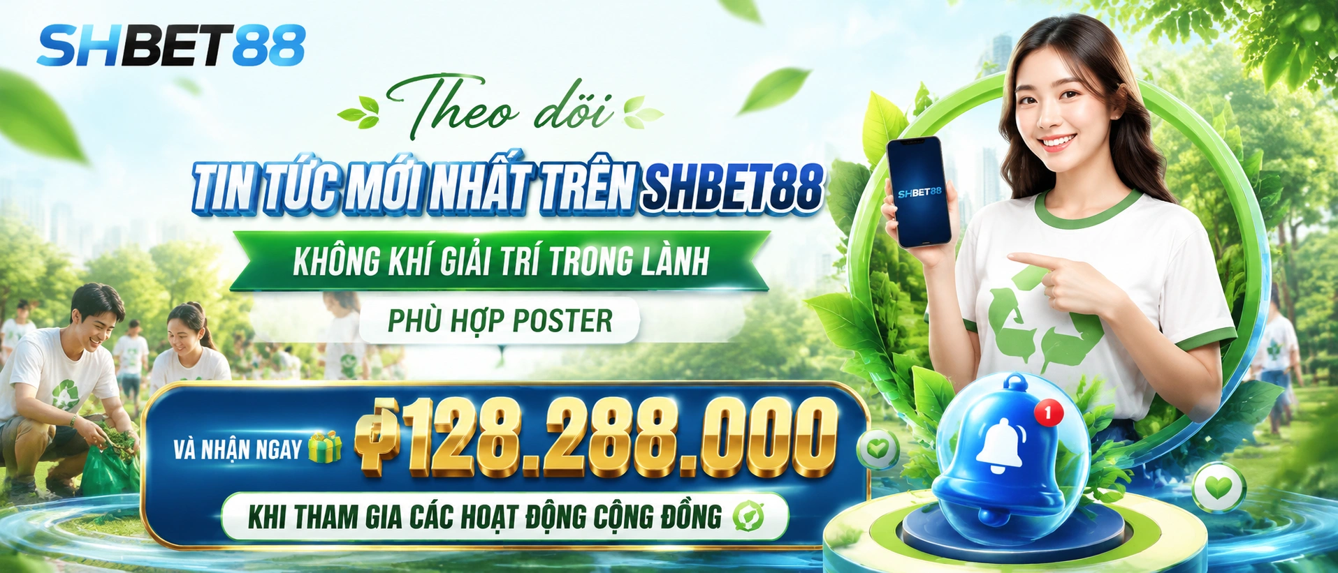 Người dùng xem tin khuyến mãi trên điện thoại